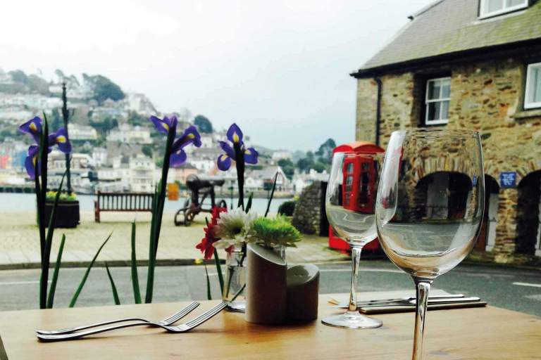 Bushell's Dartmouth, view from window table